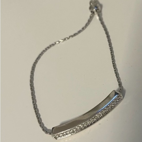 Silver tennis bracelet - Picture 2 of 2